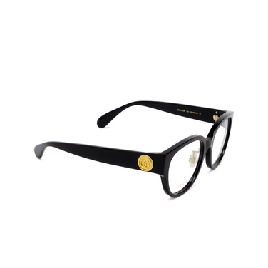 Gucci GG1411OK Korrektionsbrillen 001 black - Dreiviertelansicht
