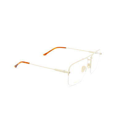 Gucci GG1415O Korrektionsbrillen 003 ivory - Dreiviertelansicht