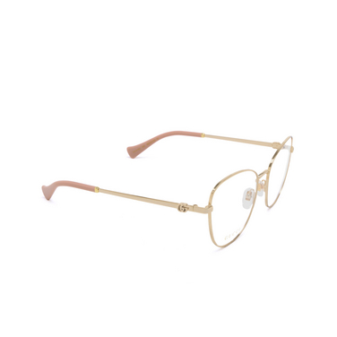 Gucci GG1418O Korrektionsbrillen 003 gold - Dreiviertelansicht