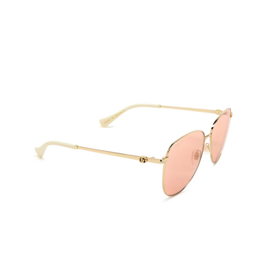 Gucci GG1419S Sonnenbrillen 003 gold - Dreiviertelansicht