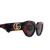 Gafas de sol Gucci GG1421S 003 havana - Miniatura del producto 3/4