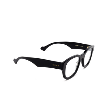 Gucci GG1429O Korrektionsbrillen 001 black - Dreiviertelansicht