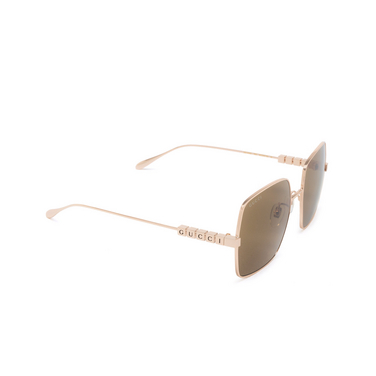 Gucci GG1434S Sunglasses 002 gold - three-quarters view