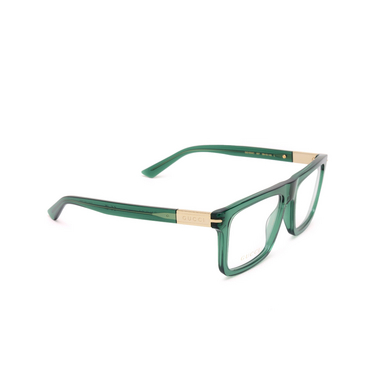 Gucci GG1504O Eyeglasses 007 green - three-quarters view