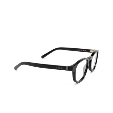 Gucci GG1510O Eyeglasses 001 black - three-quarters view