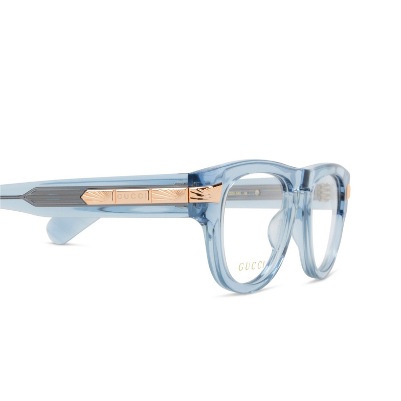 Gucci GG1519O Eyeglasses 004 light blue - 3/4