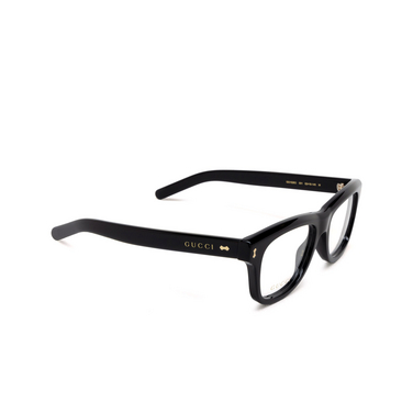 Gucci GG1526O Korrektionsbrillen 001 black - Dreiviertelansicht