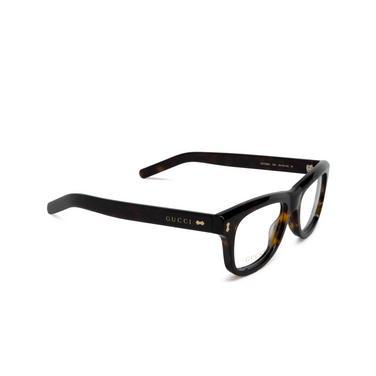 Gucci GG1526O Korrektionsbrillen 002 havana - Dreiviertelansicht