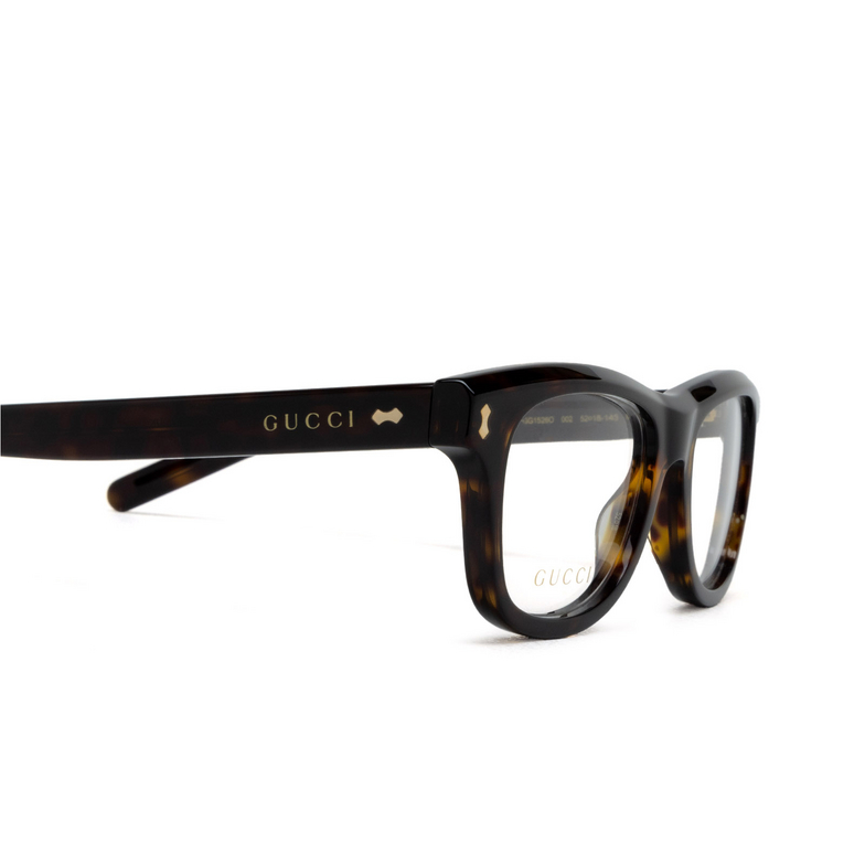 Gucci GG1526O Eyeglasses 002 havana - 3/4