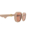 Lunettes de soleil Gucci GG1535S 003 nude - Vignette du produit 3/4