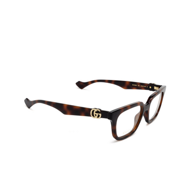 Gucci GG1536O Eyeglasses 002 havana - three-quarters view