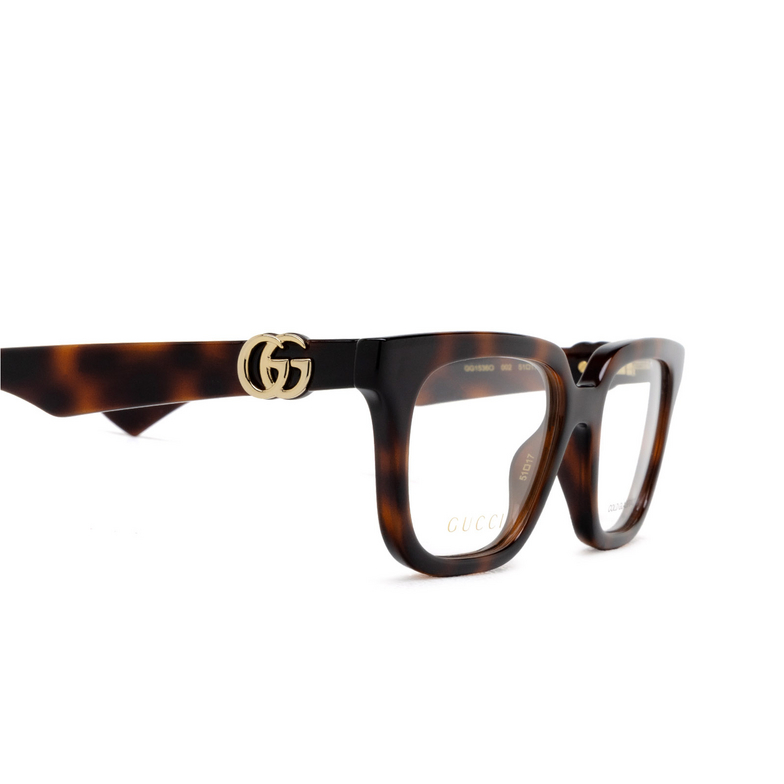 Gucci GG1536O Korrektionsbrillen 002 havana - 3/4