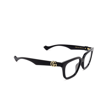 Gucci GG1536O Eyeglasses 005 black - three-quarters view