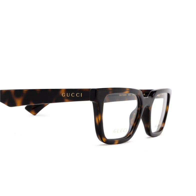 Gucci GG1539O Eyeglasses 002 havana - 3/4