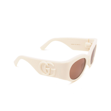 Gucci GG1544S Sunglasses 004 ivory - three-quarters view