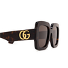 Occhiali da sole Gucci GG1547S 002 havana - anteprima prodotto 3/4