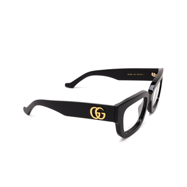 Gucci GG1548O Eyeglasses 004 black - three-quarters view