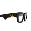 Lunettes de vue Gucci GG1548O 004 black - Vignette du produit 3/4