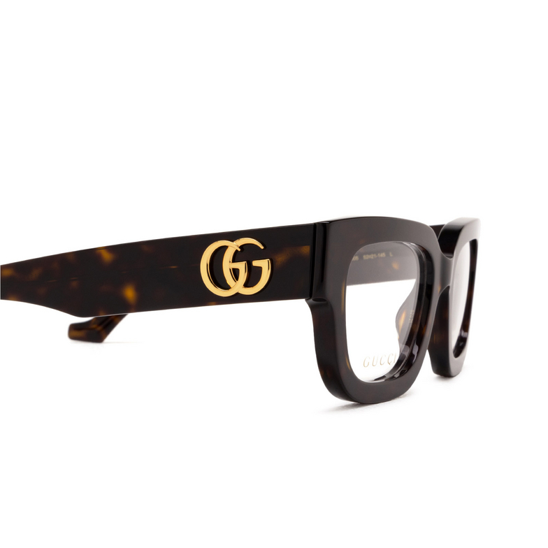 Gucci GG1548O Eyeglasses 005 havana - 3/4