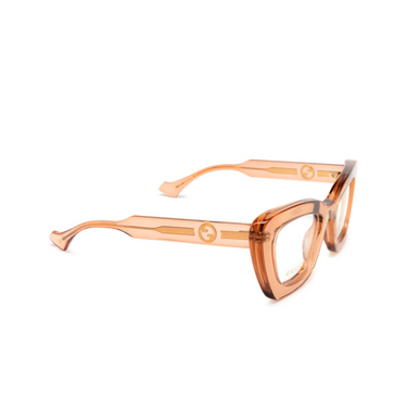 Gucci GG1555O Eyeglasses 004 brown - three-quarters view