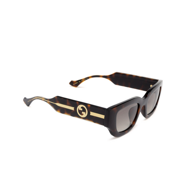 Gucci GG1558SK Sunglasses 002 havana - three-quarters view