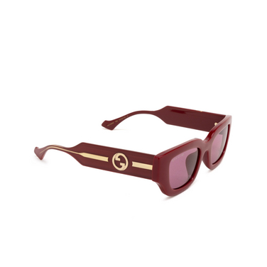 Gucci GG1558SK Sonnenbrillen 005 burgundy - Dreiviertelansicht