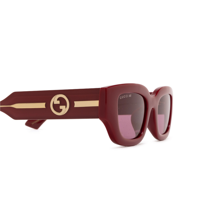 Gucci GG1558SK Sunglasses 005 burgundy - 3/4