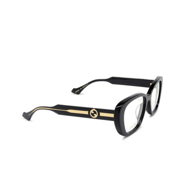 Gucci GG1559OK Eyeglasses 001 black - three-quarters view