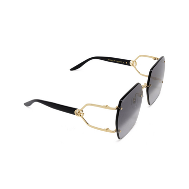 Gucci GG1562S Sunglasses 001 gold - three-quarters view