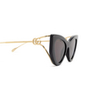 Gucci GG1565S Sunglasses 001 black - product thumbnail 3/4