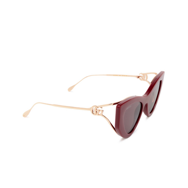 Gucci GG1565S Sunglasses 004 burgundy - three-quarters view