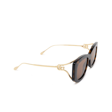 Gucci GG1566S Sonnenbrillen 002 havana - Dreiviertelansicht