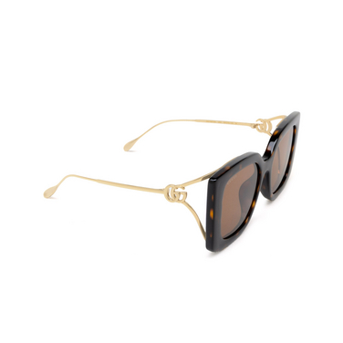Gucci GG1567SA Sunglasses 002 havana - three-quarters view