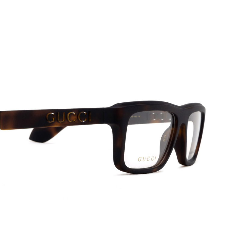 Gucci GG1572O Eyeglasses 002 havana - 3/4