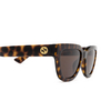 Lunettes de soleil Gucci GG1578S 002 havana - Vignette du produit 3/4