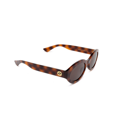 Gucci GG1579S Sonnenbrillen 002 havana - Dreiviertelansicht
