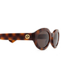 Occhiali da sole Gucci GG1579S 002 havana - anteprima prodotto 3/4