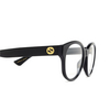 Gucci GG1580O Eyeglasses 001 black - product thumbnail 3/4