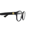 Occhiali da vista Gucci GG1580O 001 black - anteprima prodotto 3/4