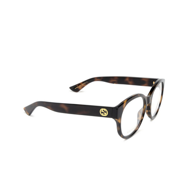 Gucci GG1580O Korrektionsbrillen 002 havana - Dreiviertelansicht