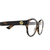 Lunettes de vue Gucci GG1580O 002 havana - Vignette du produit 3/4