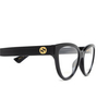 Gucci GG1581O Korrektionsbrillen 001 black - Produkt-Miniaturansicht 3/4