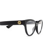 Lunettes de vue Gucci GG1581O 001 black - Vignette du produit 3/4