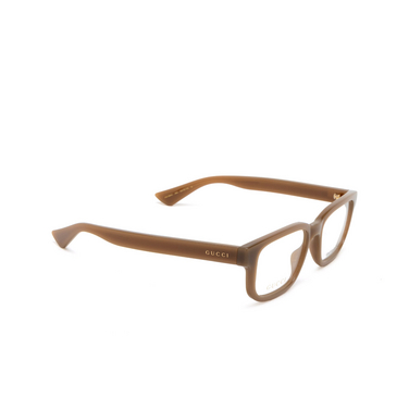 Gucci GG1584O Eyeglasses 004 brown - three-quarters view