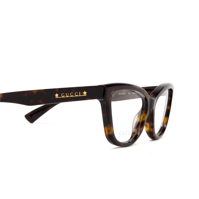 Gucci GG1589O Eyeglasses 002 havana - 3/4