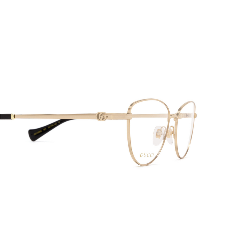 Gucci GG1595O Eyeglasses 001 gold - 3/4