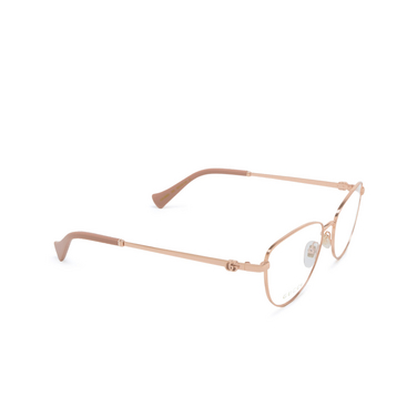 Gucci GG1595O Korrektionsbrillen 002 gold - Dreiviertelansicht