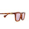 Gafas de sol Gucci GG1596SK 004 havana - Miniatura del producto 3/4