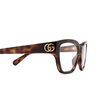 Occhiali da vista Gucci GG1597O 002 havana - anteprima prodotto 3/4