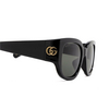 Occhiali da sole Gucci GG1599SA 001 black - anteprima prodotto 3/4